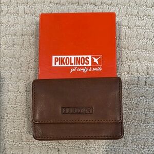 Pikolinos Brown Leather Wallet